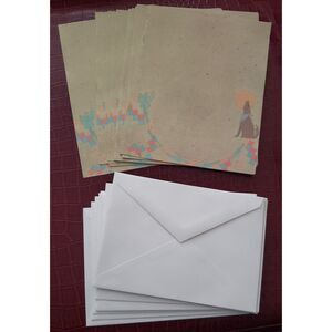 Vintage Y2k Southwest Stationery Set Paper/Envelopes Letter Writing/Junk Journal